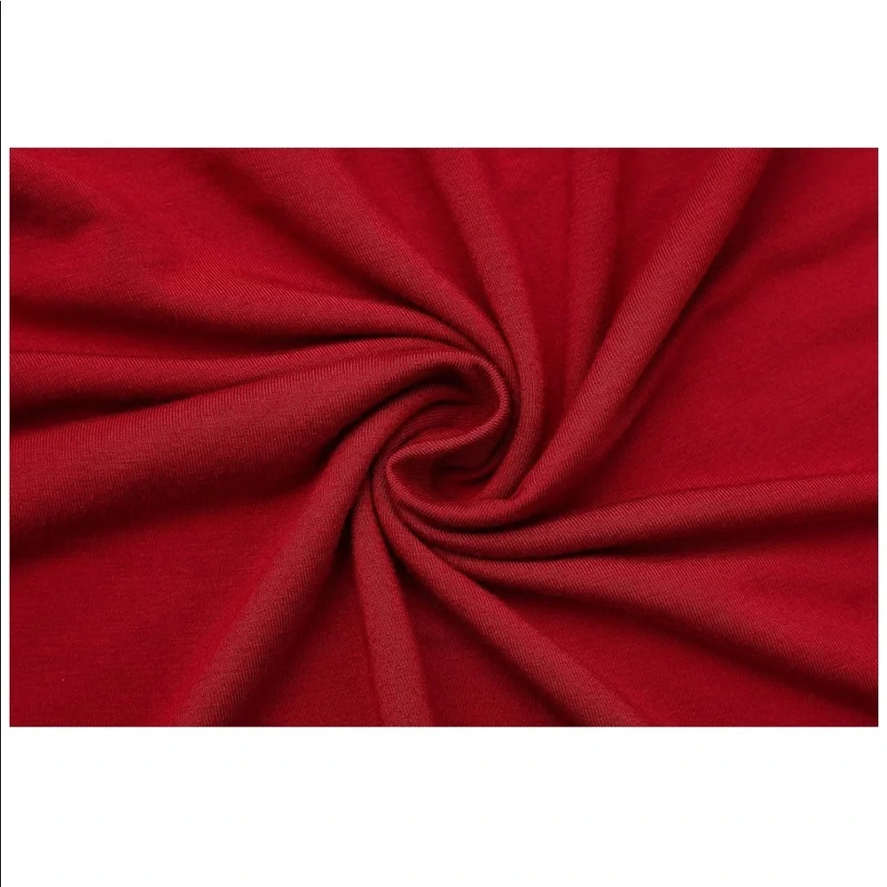 Maternity bodycon dress super expandable comfy red - Picture 7 of 8